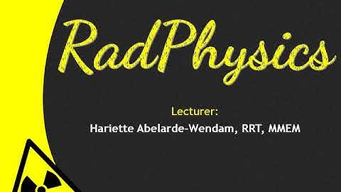 Radiation Interactions with Matter