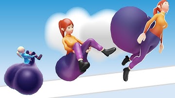 Forward vs Reverse Gaming in Bouncy Run 3D | All Levels Gameplay jghfdf