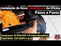 Instalação do Compressor CHIAPERINI-TOP10, Ligação do Motor 220v  Passo a Passo - Vídeo nº 290