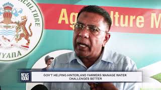 GOV’T HELPING HINTERLAND FARMERS MANAGE WATER CHALLENGES BETTER
