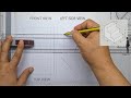 Orthographic drawing  easy and simple