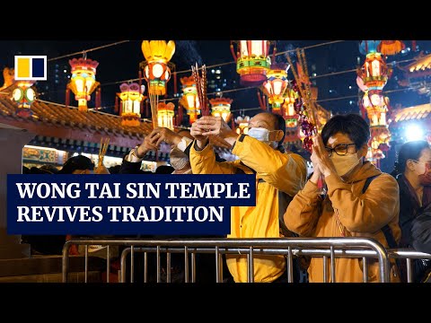 Hong Kong’s Wong Tai Sin Temple revives Lunar New Year tradition after two-year hiatus