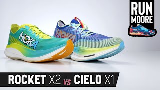 Hoka Carbon Plated Racing Shoes Showdown Cielo X1 Vs Rocket X2