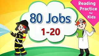 Easy Reading Practice for kids | 80 Jobs 120
