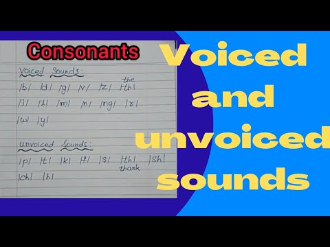 What are voiced and voiceless sounds @levelupphonics