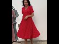 Платье миди красное мелкий горох ТМ I Love Dress