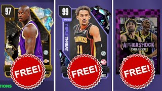 FREE EASY AFTERSHOCK DELUXE PACK AND FREE DARK MATTER TODAY! GREAT FREE CONTENT IN NBA 2K24 MyTEAM