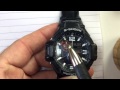 Casio G-Shock ADJUST time hands (HD) Hidden menu digital + analog times match GShock aviator GA-1000