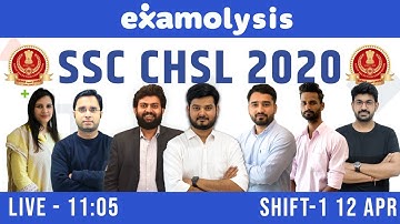 Examolysis | SSC CHSL 2020 | Exam Question | Shift 1 | 12 APR 2021