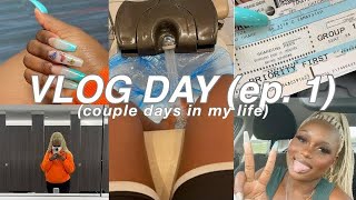 VLOG: Couple Days In My Life ( Ep. 1)| (Work, Catching Flights, Pedicures w/ brother e.t.c )||Aisha