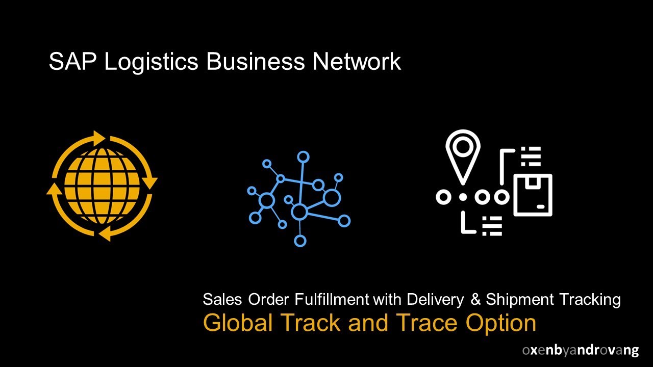 SAP Business Network Global Track and Trace l Shipment Tracking