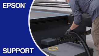 Epson SureColor V7000 | Cleaning the Cable Carriers and UV Lamp Unit Filter