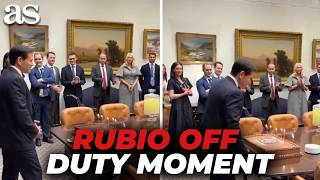 Marco Rubio BLOWS OUT the CANDLES and the "DEAR" PART of Happy Birthday MADE EVERYONE LAUGH