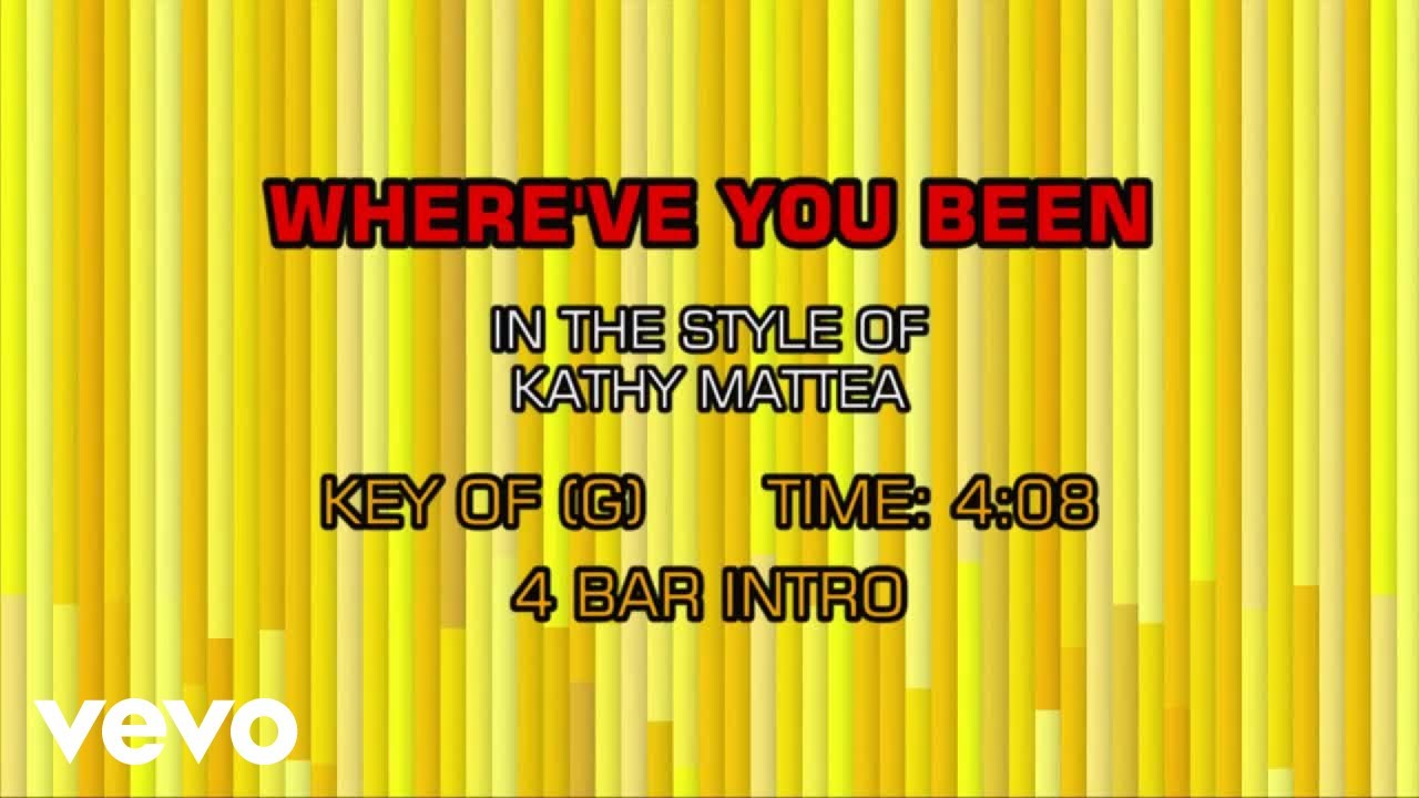 Kathy mattea where ve you been karaoke youtube