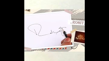 R Signature Style (Rohit)