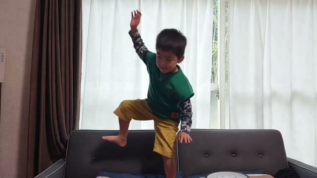 運動会でするダンスの練習