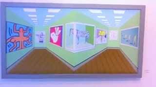 3D reverse perspective art by Brian Weavers in The Gallery at Ice in Windsor, UK