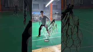 Badminton Players React to GIANT Rackets #shorts #badminton #reaction