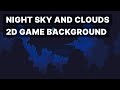 Night Sky and Clouds Pixel Free Background