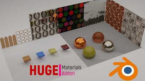 Huge Materials Addon for Blender - 800+ offline materials