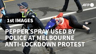 Australia: Pepper spray used on anti-lockdown protesters in Melbourne | AFP