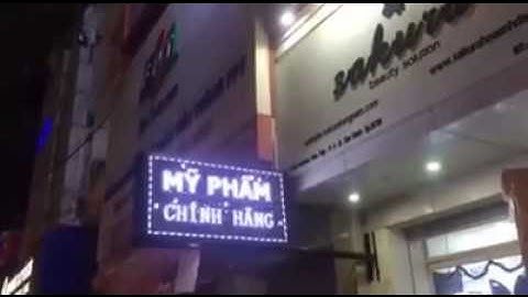 Biển led matrix p10 màu trắng , Báo giá biển ma trận P10 siêu đẹp