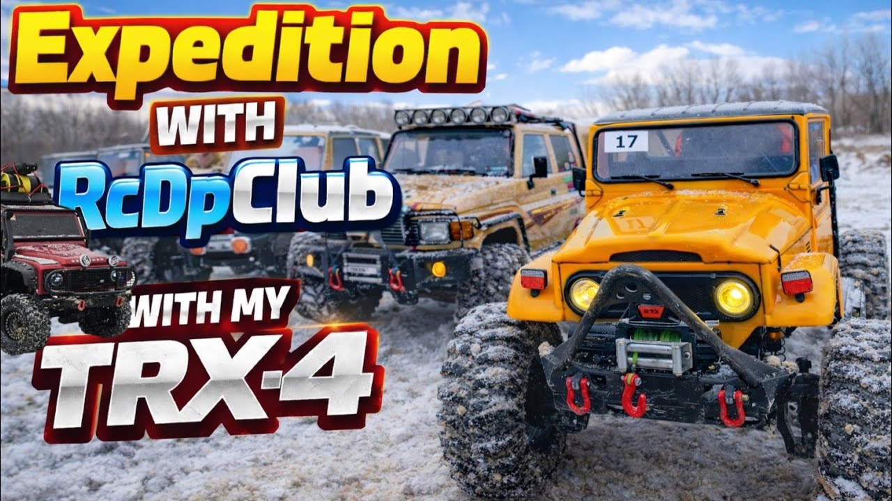 Winter expedition with RcDpClub 10 off-road RC on sands. #rc #offroad #rccrawler #trx4 