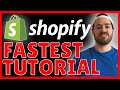 FAST Shopify Tutorial 2022 - How To Setup A Shopify Store In 10 Minutes!