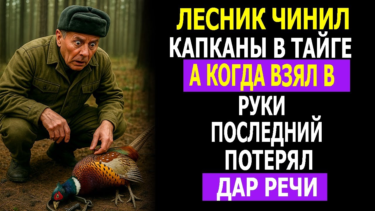 Лесник чинил капканы в тайге , а когда взял в руки последний - потерял дар речи!