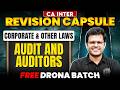 CA Inter Corporate &amp; Other Laws: Audit and Auditors | CA Inter May26 &amp; Sep26 | CA Chaitanya Jain