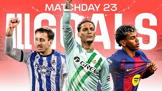 Visi įvarčiai 23-ojo turo LALIGA EA SPORTS 2025/26