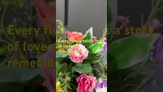 Colorful love one cemetery flowers. #cemetery #funeral #memorial #remembrance #graveside #tribute