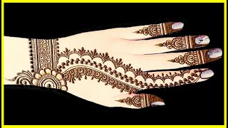 LATEST FANCY MEHNDI DESIGN 2021 || CHAIN MEHNDI DESIGN || SIMPLE EASY ARABIC MEHNDI DESIGN IN 2021