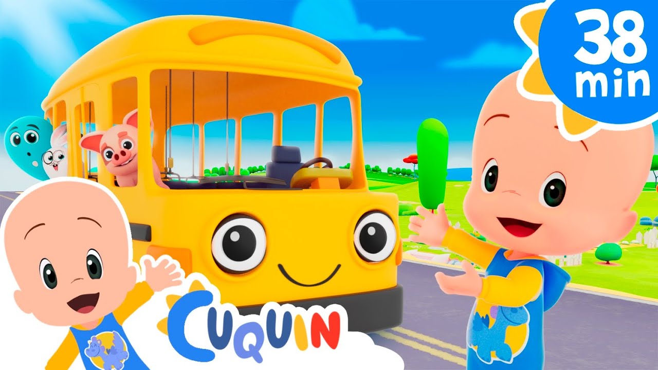 Animales cantan las ruedas del autobús y más canciones y episodios de Cuquín