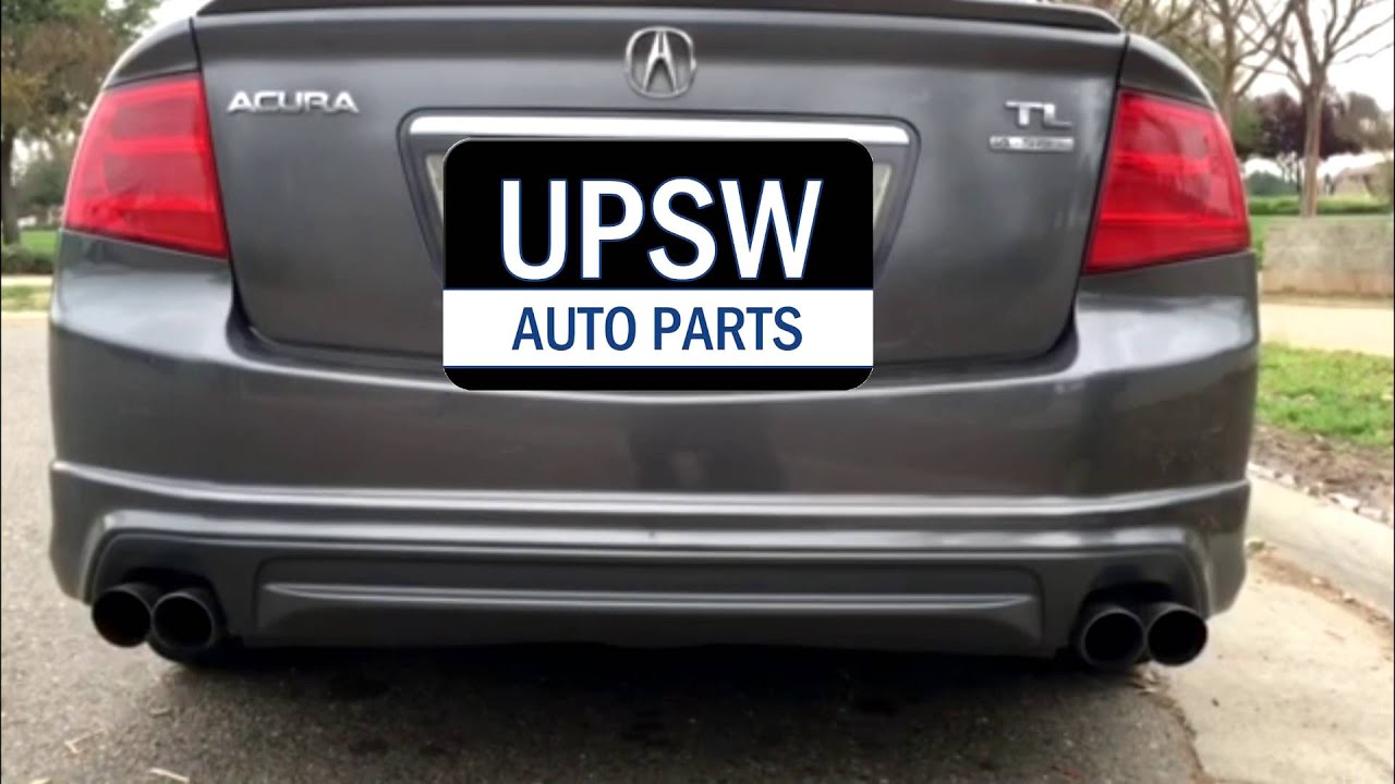 20042008 Acura TL quad exhaust tips YouTube