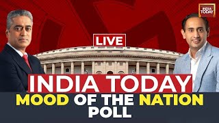 Mood Of The Nation LIVE With Rajdeep Sardesai & Rahul Kanwal |  Lok Sabha 2024 | India Today LIVE