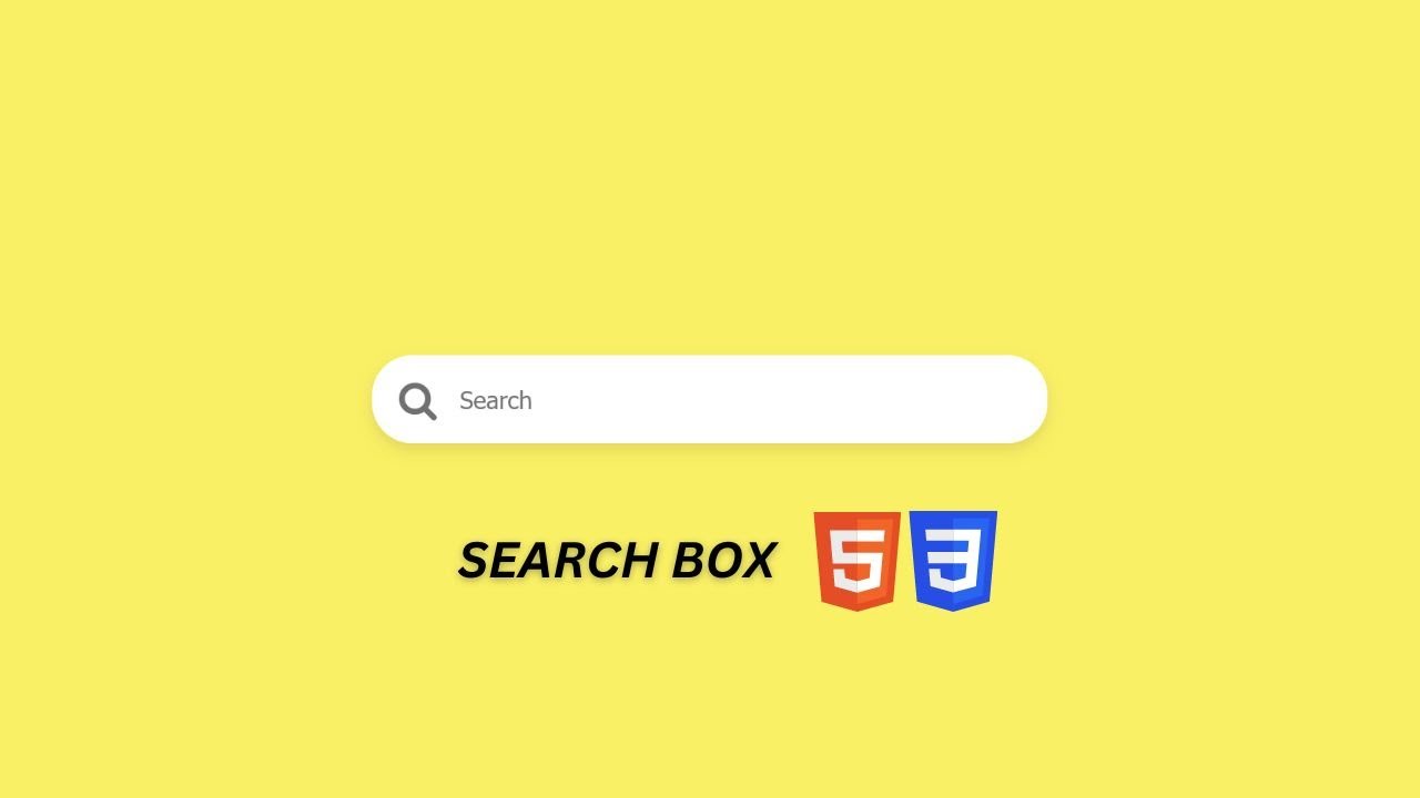 How To Make A Search Bar Using HTML And CSS . - YouTube