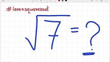 √7 Find the square root of 7