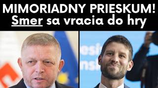 MIMORIADNY PRIESKUM! Smer sa vracia do hry #smersd #politika