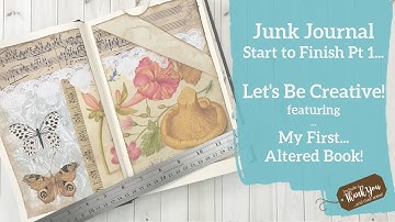 Journal Start to Finish Pt 1 | FIRST Altered Book | Butterflies Themed | Digital Downloads!