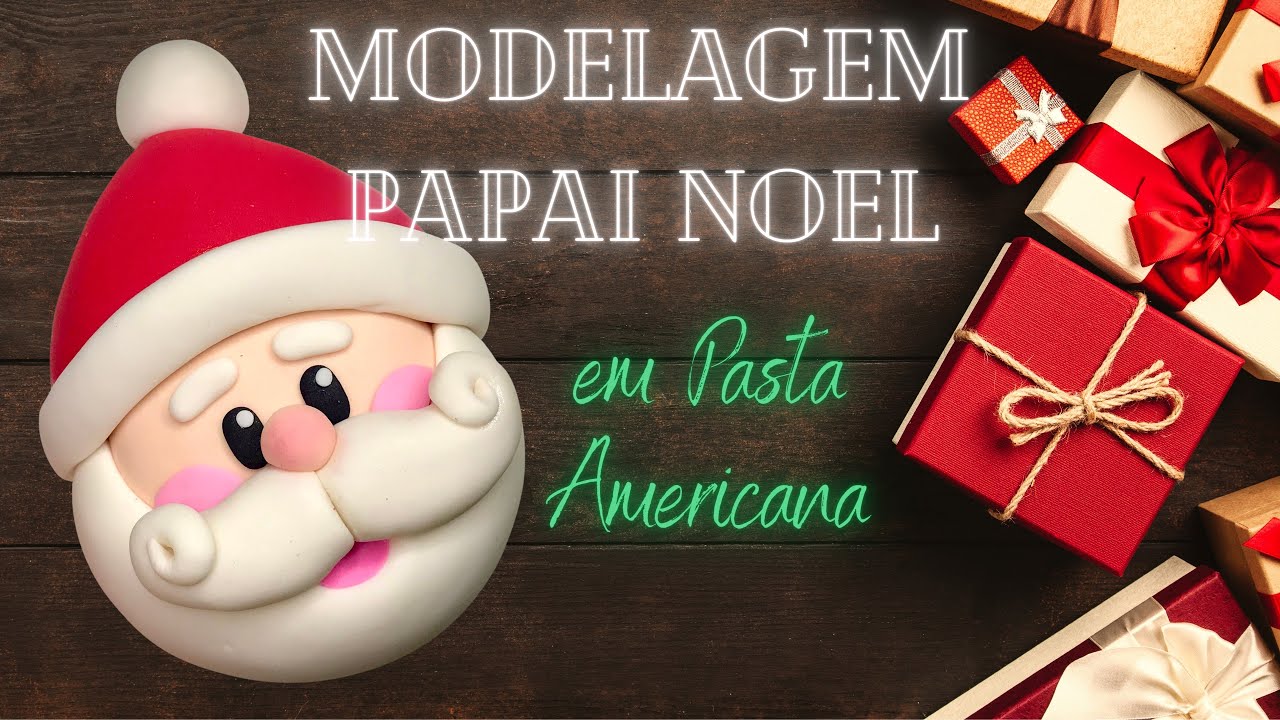 MODELAGEM PAPAI NOEL! Uma modelagem fácil e super fofa