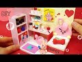 DIY Miniature Dollhouse - BTS &BT21 COOKY Room decor !