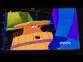 Scooby Doo running in a barrel scene but with Frank Welker as Scooby Doo