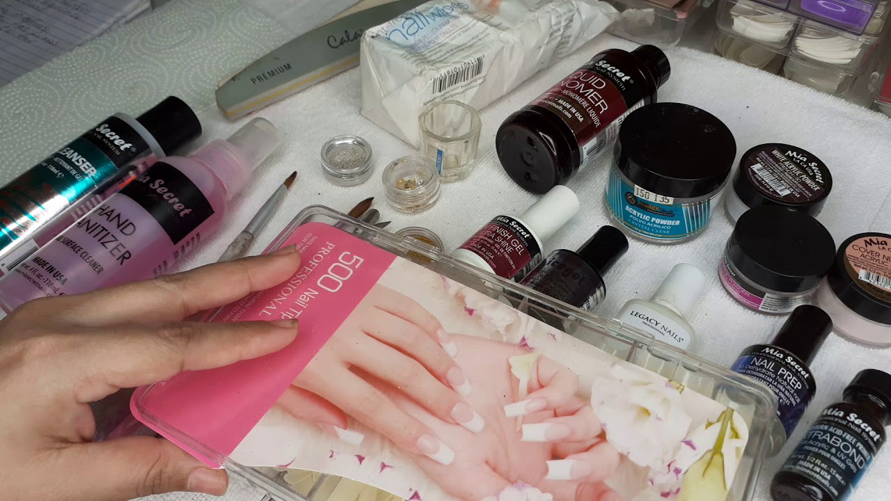 MATERIALES PARA REALIZAR UÑAS ACRILICAS BASICAS - YouTube