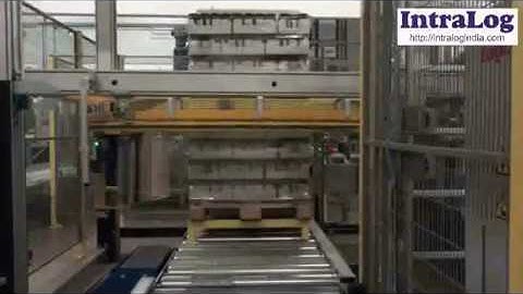 Automated Full Layer Palletizing With Shrink Wrapping