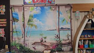 Beach Decor Tapestry, Ocean Sea Tropical Island Scenery Wall Hanging
