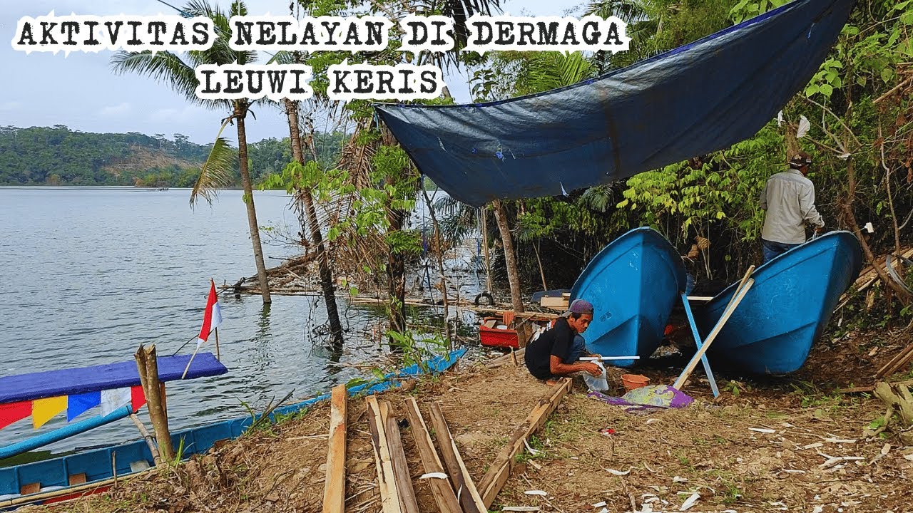 Leuwi Keris Terbaru!Aktivitas nelayan dan sampah yang muncul ke permukaan#leuwikeris #perkampungan.