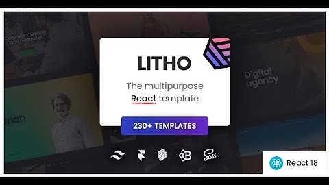 Litho   The Multipurpose React Template