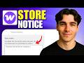 How To Display A Store Notice Using WooCommerce For WordPress (Tutorial 2026)