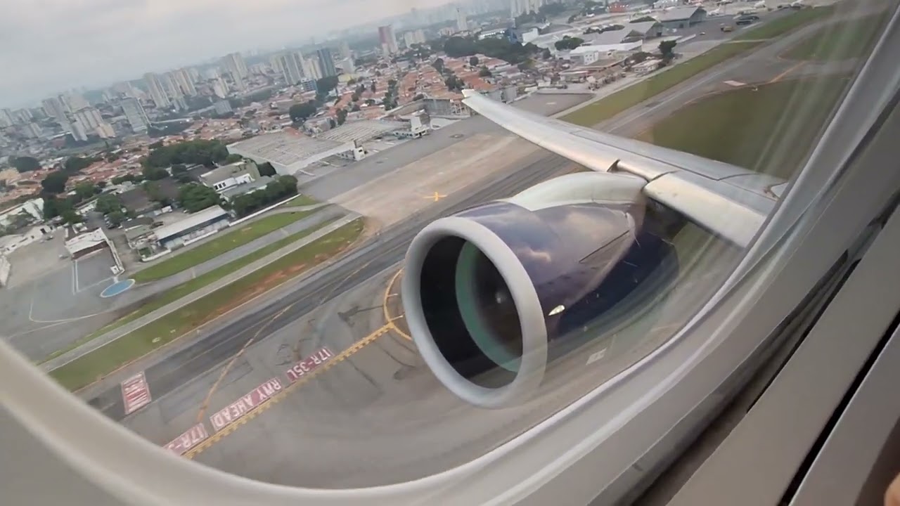 Decolagem em São Paulo - Congonhas (CGH) - Azul Embraer E195-E2